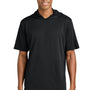 Sport-Tek Mens Club Short Sleeve Hooded T-Shirt Hoodie - Black - NEW