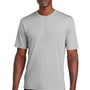 Sport-Tek Mens Competitor Moisture Wicking Short Sleeve Crewneck T-Shirt - Silver Grey