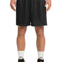 Sport-Tek Mens Moisture Wicking Classic Mesh Shorts - Black - Closeout