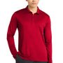Sport-Tek Mens Moisture Wicking Long Sleeve Polo Shirt - True Red