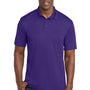 Sport-Tek Mens Competitor Moisture Wicking Short Sleeve Polo Shirt - Purple