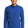 Sport-Tek Mens Flex Fleece Moisture Wicking Full Zip Sweatshirt w/ Pockets - True Royal Blue