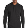 Sport-Tek Mens Strive PosiCharge Hooded Sweatshirt Hoodie w/ Pouch Pocket - Black