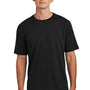 Sport-Tek Mens Halftime Raglan Short Sleeve Crewneck T-Shirt - Black