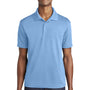 Sport-Tek Mens RacerMesh Moisture Wicking Short Sleeve Polo Shirt - Carolina Blue