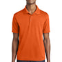 Sport-Tek Mens RacerMesh Moisture Wicking Short Sleeve Polo Shirt - Deep Orange
