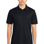 Sport-Tek Mens Sport-Wick Moisture Wicking Short Sleeve Polo Shirt - Black