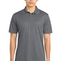 Sport-Tek Mens Sport-Wick Moisture Wicking Short Sleeve Polo Shirt - Concrete Grey