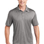 Sport-Tek Mens Heather Contender Moisture Wicking Short Sleeve Polo Shirt - Heather Vintage Grey