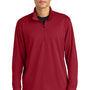 Sport-Tek Mens Micropique Sport-Wick 1/4 Zip Sweatshirt - Deep Red - COMING SOON