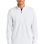 Sport-Tek Mens Micropique Sport-Wick 1/4 Zip Sweatshirt - White - COMING SOON