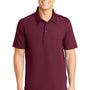 Sport-Tek Mens Active Mesh Moisture Wicking Short Sleeve Polo Shirt - Maroon - Closeout
