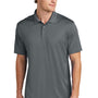 Sport-Tek Mens Moisture Wicking Re-Compete Short Sleeve Polo Shirt - Iron Grey
