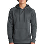 Sport-Tek Mens Re-Compete Fleece Anti Static Hooded Sweatshirt Hoodie w/ Pouch Pocket - Iron Grey