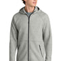 Sport-Tek Mens Phenom Full Zip Hooded Sweatshrt Hoodie w/ Pockets - Heather Grey - NEW