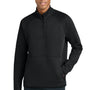 Sport-Tek Mens Phenom 1/4 Zip Sweatshirt w/ Pockets - Black - NEW