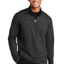 Sport-Tek Mens Sport-Wick Moisture Wicking 1/4 Zip Sweatshirt - Black - Closeout