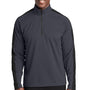 Sport-Tek Mens Sport-Wick Moisture Wicking 1/4 Zip Sweatshirt - Iron Grey/Black - Closeout
