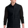 Sport-Tek Mens Teknical Hybrid Full Zip Vest - Black - COMING SOON