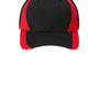 Sport-Tek Hats Mens Dry Zone Moisture Wicking Adjustable Hat - Black/True Red