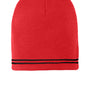 Sport-Tek Hats Unisex Spectator Beanie - True Red/Black