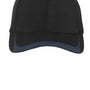 Sport-Tek Hats Mens Moisture Wicking Adjustable Hat - Black/Graphite Grey