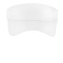 Sport-Tek Hats Mens Moisture Wicking RacerMesh Adjustable Visor - White