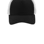 Sport-Tek Hats Mens Adjustable Trucker Hat - Black/White