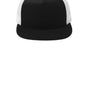 Sport-Tek Hats Mens Adjustable Trucker Hat - Black/White