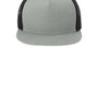 Sport-Tek Hats Mens Adjustable Trucker Hat - Heather Grey/Black