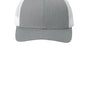 Sport-Tek Hats Mens Adjustable Trucker Hat - Heather Grey/White