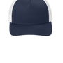 Sport-Tek Hats Mens Adjustable Retro Trucker Hat - True Navy Blue/White