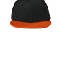Sport-Tek Hats Mens Impact Mesh Stretch-Tek Hat - Black/Deep Orange/Black - NEW