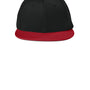 Sport-Tek Hats Mens Impact Mesh Stretch-Tek Hat - Black/Deep Red/Black - NEW