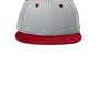 Sport-Tek Hats Mens Impact Mesh Stretch-Tek Hat - Silver Grey/Deep Red/Silver Grey - NEW