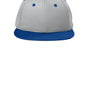 Sport-Tek Hats Mens Impact Mesh Stretch-Tek Hat - Silver Grey/True Royal Blue/Silver Grey - NEW