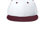 Sport-Tek Hats Mens Impact Mesh Stretch-Tek Hat - White/Maroon/White - NEW