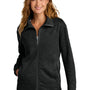 Tommy Bahama Womens Tobago Bay Full Zip Sweatshirt w/ Pockets - Black