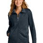 Tommy Bahama Womens Tobago Bay Full Zip Sweatshirt w/ Pockets - Blue Note