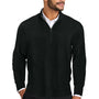 Port Authority Mens Easy Care Long Sleeve 1/4 Zip Sweater - Deep Black