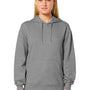Stanley Stella Mens Cruiser 2.0 Hooded Sweatshirt Hoodie w/ Pouch Pocket - Heather Mid Grey