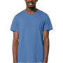 Stanley Stella Mens Crafter Short Sleeve Crewneck T-Shirt - Bright Blue