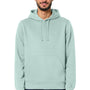 Stanley Stella Mens Drummer 2.0 Hooded Sweatshirt Hoodie w/ Pouch Pocket - Caribbean Blue