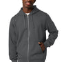 Stanley Stella Mens Mixer Full Zip Hooded Sweatshirt Hoodie w/ Pockets - Anthracite Grey