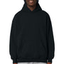 Stanley Stella Mens Cooper Dry Hooded Sweatshirt Hoodie w/ Pouch Pocket - Black
