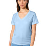 Stanley Stella Womens Isla Short Sleeve V-Neck T-Shirt - Soul Blue