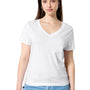 Stanley Stella Womens Isla Short Sleeve V-Neck T-Shirt - White