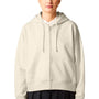 Stanley Stella Womens Ida Full Zip Hooded Sweatshirt Hoodie w/ Pockets - Natural Raw