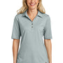 TravisMathew Womens Sunsetters Wrinkle Resistant Short Sleeve Polo Shirt - Heather Balsam Green