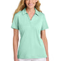 TravisMathew Womens Glenview Wrinkle Resistant Short Sleeve Polo Shirt - Mint Green